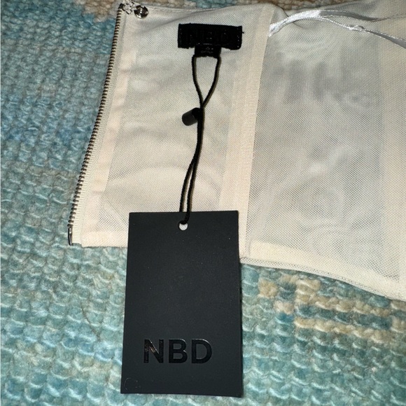 NBD Corset creme white top NW NWT - Picture 5 of 5